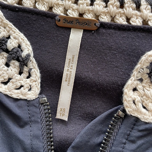 Free People Crochet Bomber Jacket - Picture 5 of 5